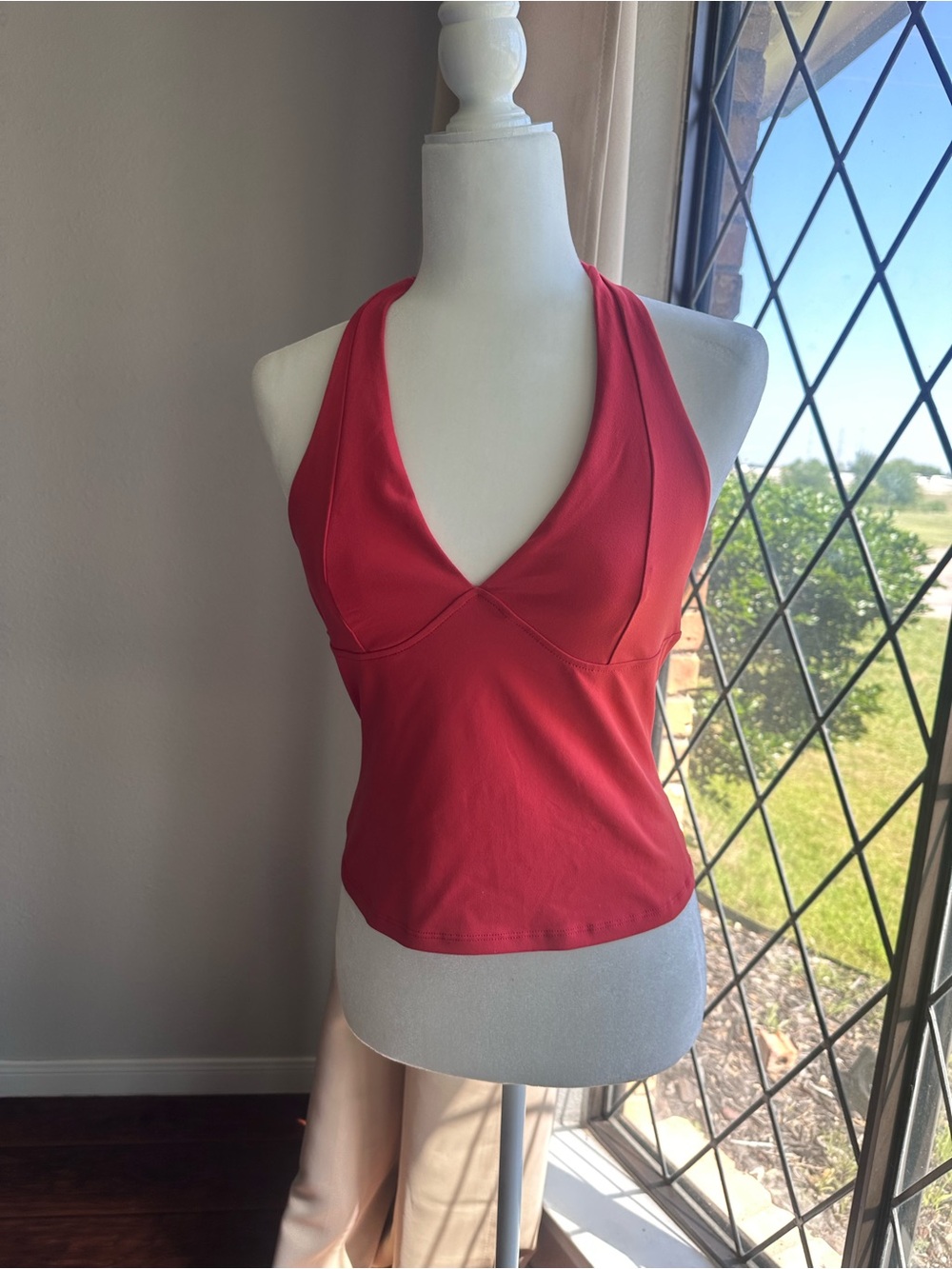 Intimately By Free Peaple Women’s Red Bandeau Halter Top